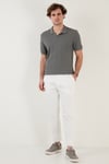 Pamuklu Regular Fit Erkek Polo Yaka T Shirt 5902645 AÇIK HAKİ