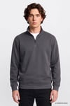 Pamuklu Regular Fit Fermuarlı Dik Yaka Erkek Sweat L2520312 003 ANTRASİT