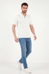 Pamuklu Regular Fit Fermuarlı Erkek Polo Yaka T Shirt 5902738 EKRU