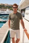Pamuklu Regular Fit Fermuarlı Erkek Polo Yaka T Shirt 5902738 HAKİ