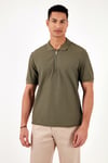 Pamuklu Regular Fit Fermuarlı Erkek Polo Yaka T Shirt 5902434 HAKİ