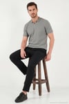 Pamuklu Regular Fit Fermuarlı Erkek Polo Yaka T Shirt 5902738 AÇIK HAKİ