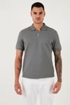 Pamuklu Regular Fit Fermuarlı Erkek Polo Yaka T Shirt 5902915 AÇIK HAKİ