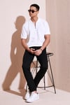 Pamuklu Regular Fit Fermuarlı Erkek Polo Yaka T Shirt 5902434 EKRU
