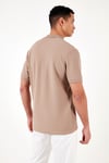 Pamuklu Regular Fit Fermuarlı Erkek Polo Yaka T Shirt 5902434 VİZON