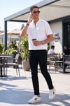 Pamuklu Regular Fit Fermuarlı Erkek Polo Yaka T Shirt 5902434 EKRU