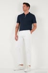 Pamuklu Regular Fit Fermuarlı Erkek Polo Yaka T Shirt 5902738 İNDİGO