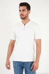 Pamuklu Regular Fit Fermuarlı Erkek Polo Yaka T Shirt 5902738 EKRU