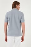 Pamuklu Regular Fit Fermuarlı Erkek Polo Yaka T Shirt 5902434 GRİ