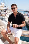 Pamuklu Regular Fit Fermuarlı Erkek Polo Yaka T Shirt 5902434 SİYAH
