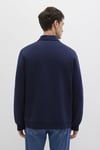 Pamuklu Regular Fit Fermuarlı Erkek Polo Yaka Sweat 0S10414-86415 LACİVERT