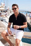 Pamuklu Regular Fit Fermuarlı Erkek Polo Yaka T Shirt 5902434 SİYAH