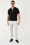 Pamuklu Regular Fit Fermuarlı Erkek Polo Yaka T Shirt 5902434 SİYAH