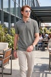 Pamuklu Regular Fit Fermuarlı Erkek Polo Yaka T Shirt 5902434 AÇIK HAKİ
