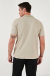 Pamuklu Regular Fit Fermuarlı Erkek Polo Yaka T Shirt 5902738 VİZON