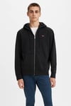 Pamuklu Regular Fit Fermuarlı Kapüşonlu Erkek Sweat A4915-0001 SİYAH