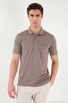 Pamuklu Regular Fit Göğüs Cepli Düğmeli Erkek Polo T Shirt 4565001 KAHVE