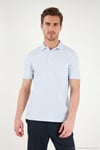Pamuklu Regular Fit Göğüs Cepli Düğmeli Erkek Polo T Shirt 4565001 BEBE MAVİ