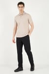 Pamuklu Regular Fit Göğüs Cepli Düğmeli Erkek Polo T Shirt 4565001 BEJ