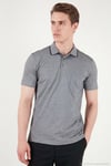Pamuklu Regular Fit Göğüs Cepli Düğmeli Erkek Polo T Shirt 4565001 KOYU SİYAH