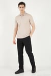 Pamuklu Regular Fit Göğüs Cepli Düğmeli Erkek Polo T Shirt 4565001 BEJ