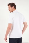 Pamuklu Regular Fit Göğüs Cepli Düğmeli Erkek Polo T Shirt 4565001 BEYAZ