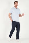 Pamuklu Regular Fit Göğüs Cepli Düğmeli Erkek Polo T Shirt 4565001 BEBE MAVİ