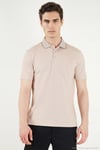 Pamuklu Regular Fit Göğüs Cepli Düğmeli Erkek Polo T Shirt 4565001 BEJ