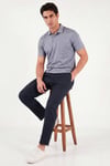 Pamuklu Regular Fit Göğüs Cepli Düğmeli Erkek Polo T Shirt 4565001 KOYU LACİVERT