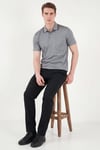 Pamuklu Regular Fit Göğüs Cepli Düğmeli Erkek Polo T Shirt 4565001 KOYU SİYAH