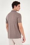 Pamuklu Regular Fit Göğüs Cepli Düğmeli Erkek Polo T Shirt 4565001 KAHVE