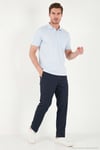 Pamuklu Regular Fit Göğüs Cepli Düğmeli Erkek Polo T Shirt 4565001 BEBE MAVİ