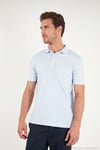 Pamuklu Regular Fit Göğüs Cepli Düğmeli Erkek Polo T Shirt 4565001 BEBE MAVİ