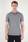 Pamuklu Regular Fit Göğüs Cepli Düğmeli Erkek Polo T Shirt 4565001 KOYU SİYAH