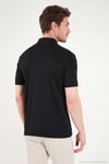 Pamuklu Regular Fit Göğüs Cepli Düğmeli Erkek Polo T Shirt 4565001 SİYAH
