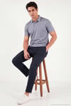 Pamuklu Regular Fit Göğüs Cepli Düğmeli Erkek Polo T Shirt 4565001 KOYU LACİVERT