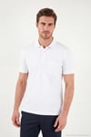 Pamuklu Regular Fit Göğüs Cepli Düğmeli Erkek Polo T Shirt 4565001 BEYAZ