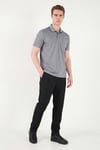 Pamuklu Regular Fit Göğüs Cepli Düğmeli Erkek Polo T Shirt 4565001 KOYU SİYAH