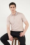 Pamuklu Regular Fit Göğüs Cepli Düğmeli Erkek Polo T Shirt 4565001 BEJ