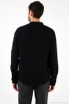 Pamuklu Regular Fit Hakim Yaka Erkek Gömlek CF25S127702 SİYAH