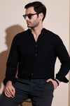Pamuklu Regular Fit Hakim Yaka Erkek Gömlek CF25S127702 SİYAH