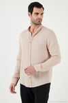 Pamuklu Regular Fit Hakim Yaka Erkek Gömlek CF25S127702 BEJ