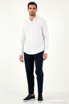 Pamuklu Regular Fit Hakim Yaka Erkek Gömlek CF25S127702 BEYAZ