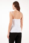 Pamuklu Regular Fit İp Askılı Kadın Bluz 611BZ0299 EKRU