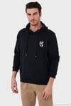 Pamuklu Regular Fit Kanguru Cepli Kapüşonlu Erkek Sweat 6141006B LACİVERT