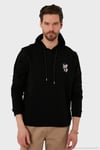 Pamuklu Regular Fit Kanguru Cepli Kapüşonlu Erkek Sweat 6141006B SİYAH