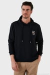 Pamuklu Regular Fit Kanguru Cepli Kapüşonlu Erkek Sweat 6141006B LACİVERT