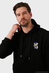 Pamuklu Regular Fit Kanguru Cepli Kapüşonlu Erkek Sweat 6141006B SİYAH