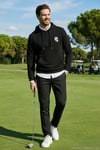Pamuklu Regular Fit Kanguru Cepli Kapüşonlu Erkek Sweat 6141006B SİYAH