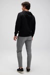 Pamuklu Regular Fit Kapüşonlu Fermuarlı Erkek Sweat EM555-BK SİYAH